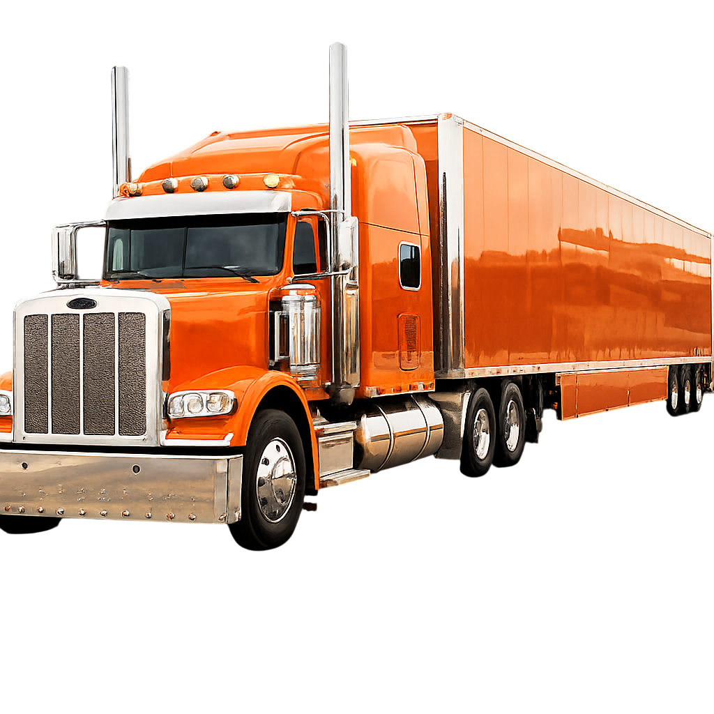 orange usa truck